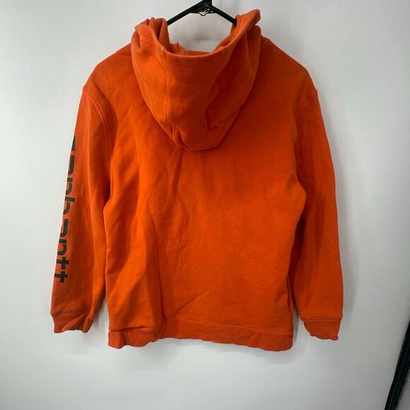 Carhartt Boys' Long-Sleeve Graphic Hoodie Sweatshirt Orange Size Large (14-16) - Picture 5 of 6